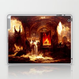 Lucifer Throne in Hell Laptop Skin