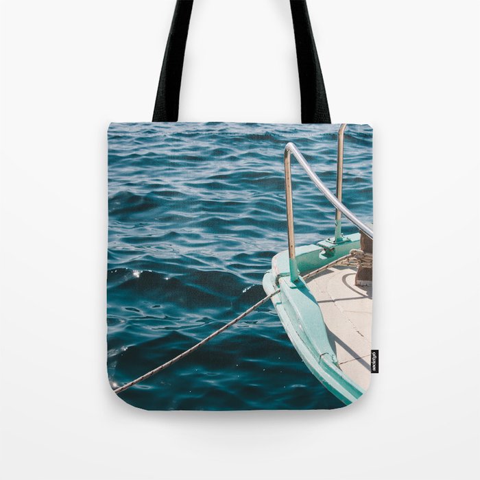 Boat Water Sea Photography Tote Bag By Photo Boat Water Sea Photography Tote Bag By Photo