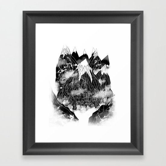 Valley of the Mountain Goat Framed Art Print