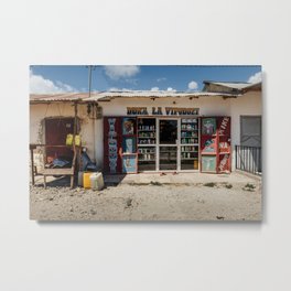 Colorful grocery store at Zanzibar/ Art Print Metal Print