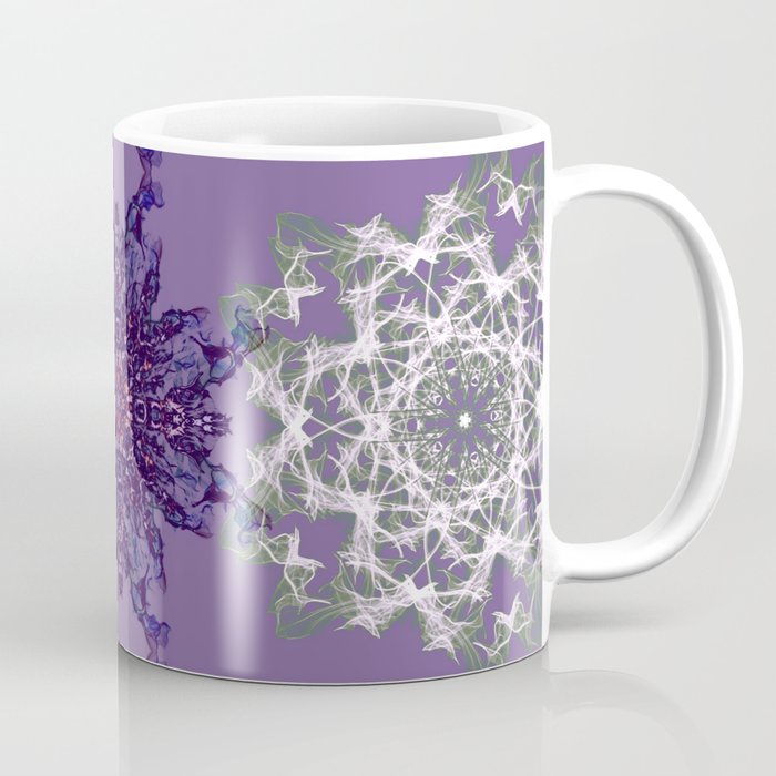 Symmetry in Purple Coffee Mug