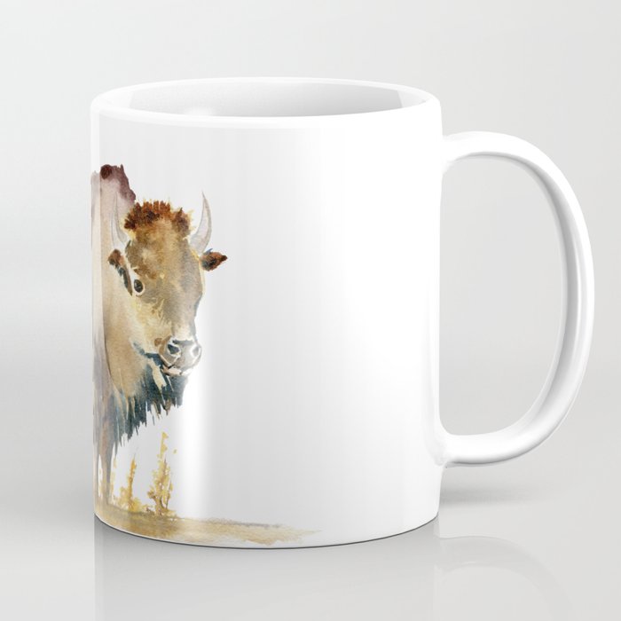 Buffalo Watercolor  Coffee Mug