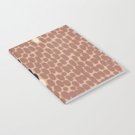 Abstract print in brown, cream and black Notebook
