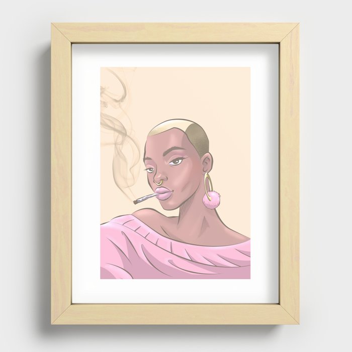 PINKY  Recessed Framed Print