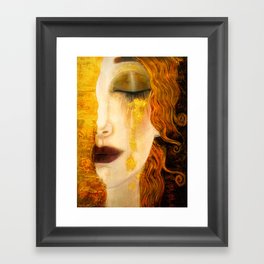 Freya's Golden Tears Viking Lore Framed Art Print
