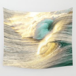 Huntington Wave, California, Surfing Wall Tapestry