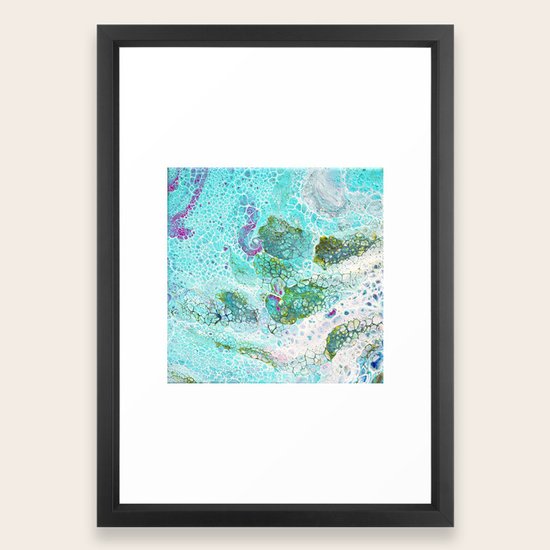 Abstract Contemporary Painting Aerial View Of The Ocean And Its