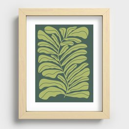 Moss Frond Recessed Framed Print