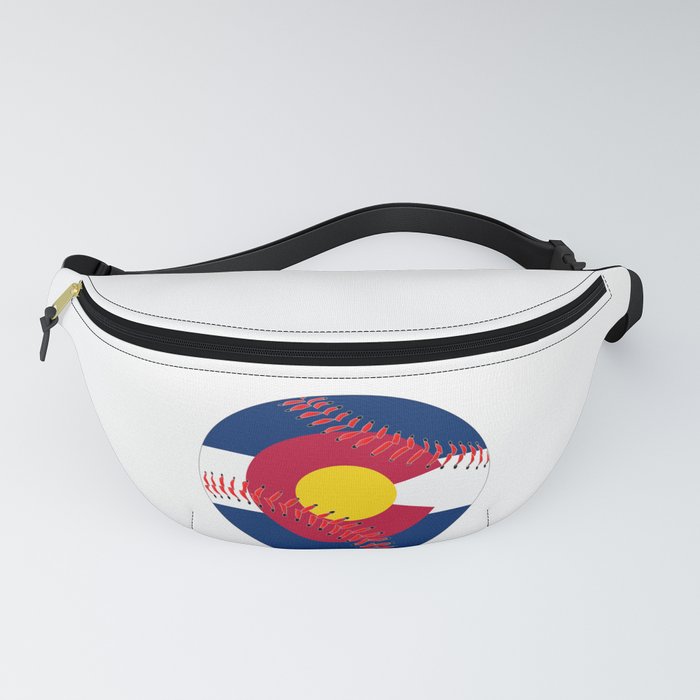 Colorado Flag Baseball Fanny Pack