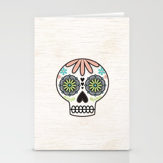 Sugar Skull Stationery Cards