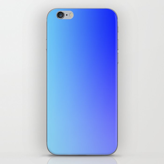 45 Blue Gradient 220506 Aura Ombre Valourine Digital Minimalist Art iPhone Skin