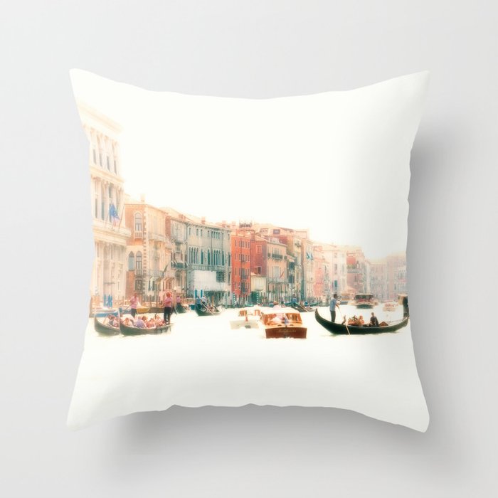 Venice, Italy Surreal Grand Canal Throw Pillow