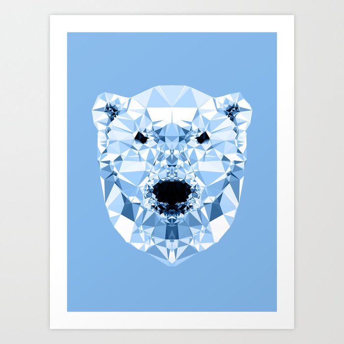 Discover the motif DIAMOND POLAR BEAR by Andreas Lie as a print at TOPPOSTER