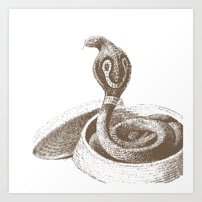 Drawing King Cobra Art