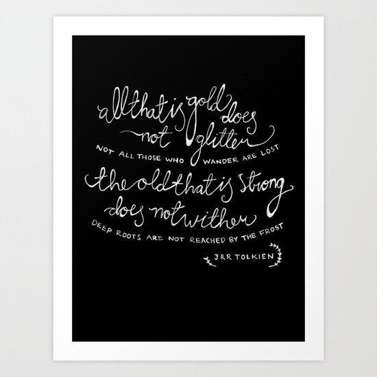 all that is gold Art Print