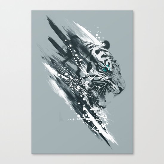 white tigra Canvas Print