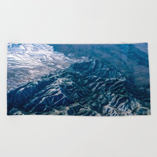The Mountains Below Beach Towel