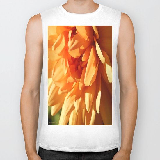Vermont Autumn Golden Flower Biker Tank
