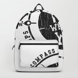 In compass we trust slogan Backpack