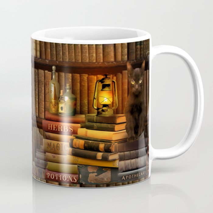 Magic and Herbs Apothecary Book Nook Coffee Mug