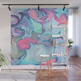 Red and Blue Dream Wall Mural