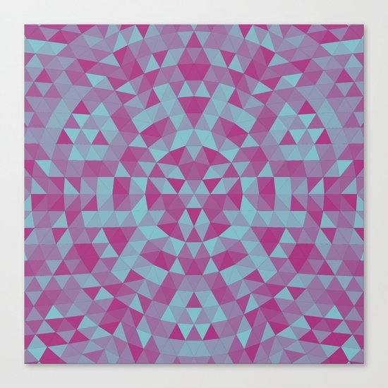 Triangle mandala 2 Canvas Print
