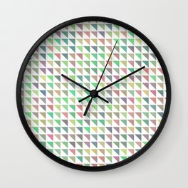edge of autumn geometric pattern Wall Clock