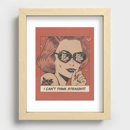 I can't think straight! Recessed Framed Print