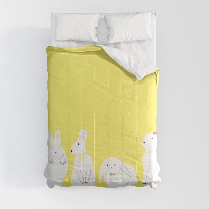 cute bunnies Comforter