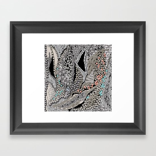 Silver Jewel Framed Art Print