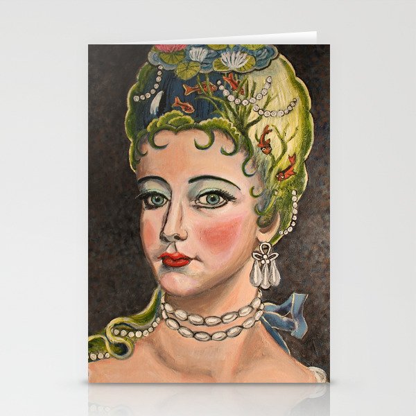 THE LADY OF THE LAKE WITH PEARLS Stationery Cards