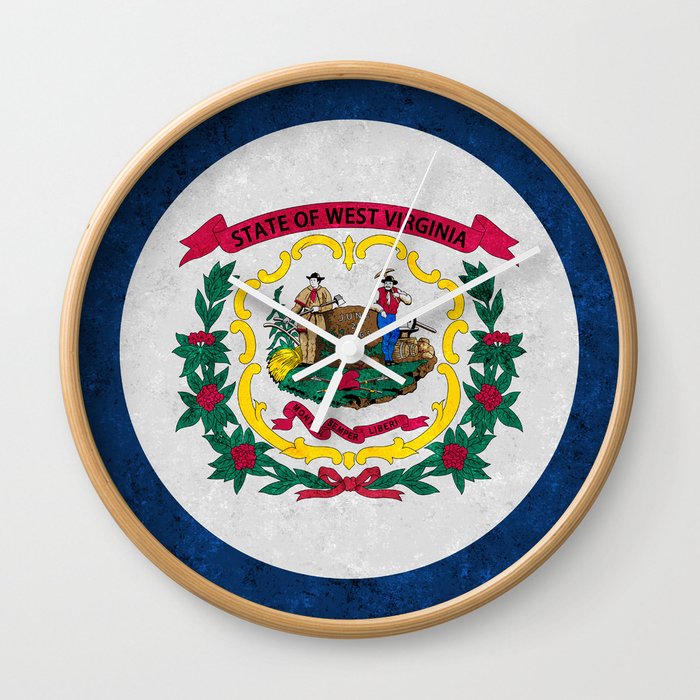 State Flag of West Virginia Wall Clock