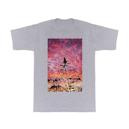 Leaf shadow at sunset T Shirt