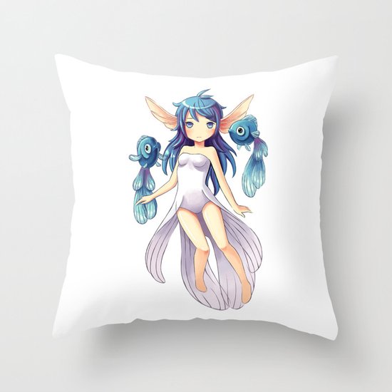 Mermaid 2 Throw Pillow