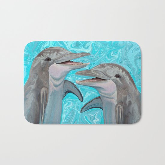 Dolphin Chatter Bath Mat