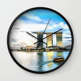 Hotel Marina Bay Sands and ArtScience Museum, Singapore Wall Clock