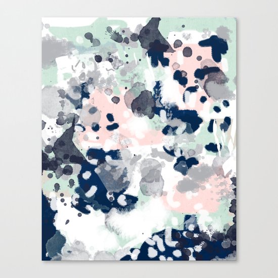 Tate - abstract modern minimal painting art nursery baby office home decor minimalist modern nursery Canvas Print