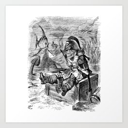 Alice's Adventures in Wonderland_John Tenniel  British illustrator, graphic humourist and political  Art Print