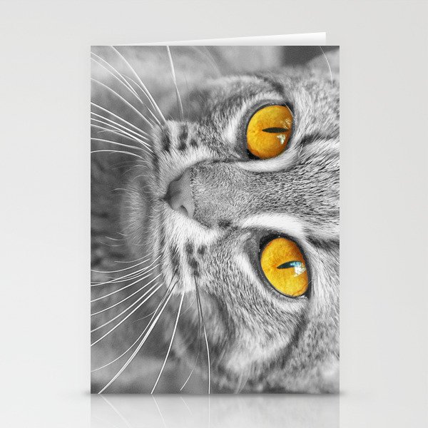 RUSTY SPOTTED CAT Stationery Cards