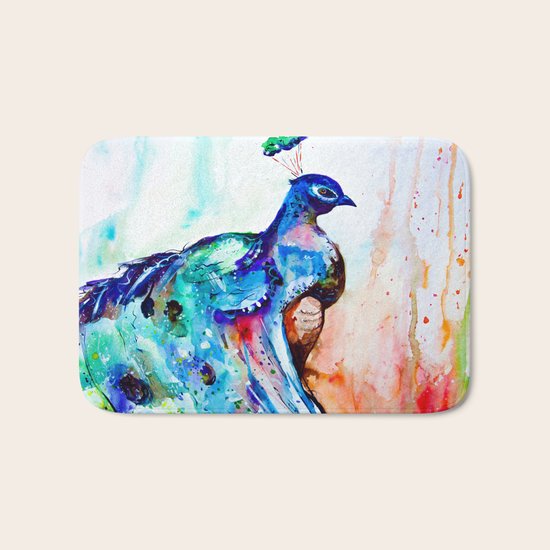 peacock Bath Mat