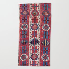 Malatya Antique East Anatolia Kurdish Kilim Print Beach Towel