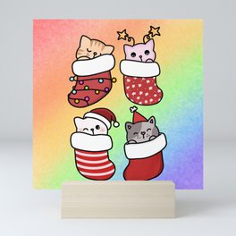 Christmas 2021 Santa Paws  Mini Art Print