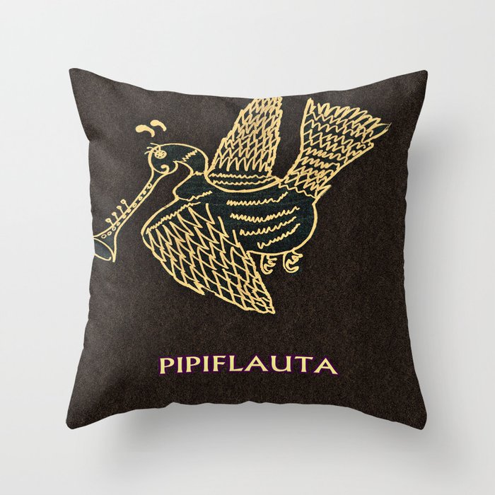 PIPIFLAUTA Throw Pillow