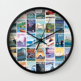 Travel the World Wall Clock