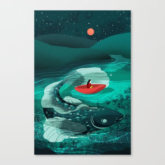 When You Read A Book Canvas Print