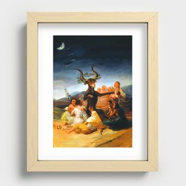 Francisco Goya The Witches Sabbath Recessed Framed Print