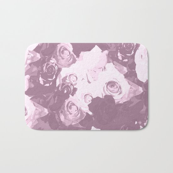 Rose bouquet - beautiful roses from rose garden - vintage style Bath Mat