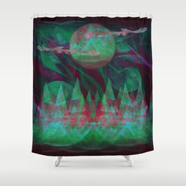 Temporary Darkness Shower Curtain