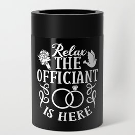 Wedding Officiant Marriage Minister Funny Pastor Can Cooler