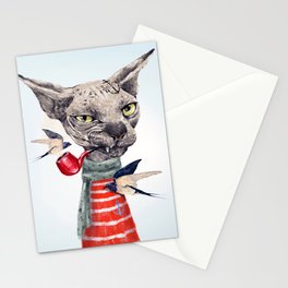 Sphynx cat Stationery Cards